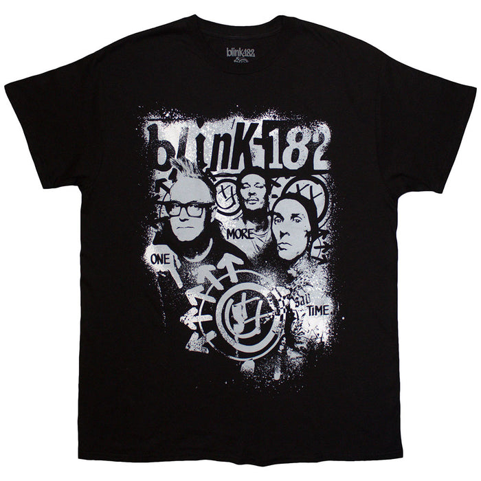 Blink-182 One More Time Spray Paint Black Medium T-Shirt