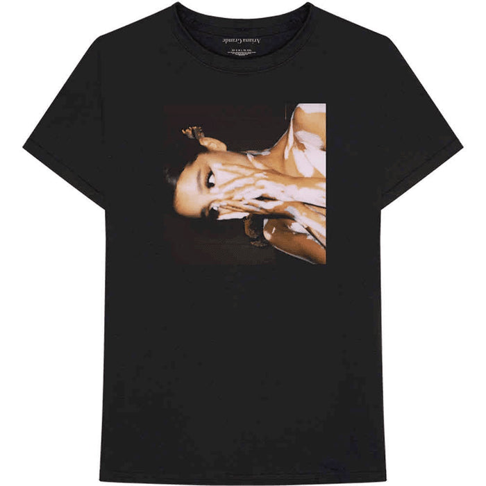 Ariana Grande Side Photo Black Large T-Shirt