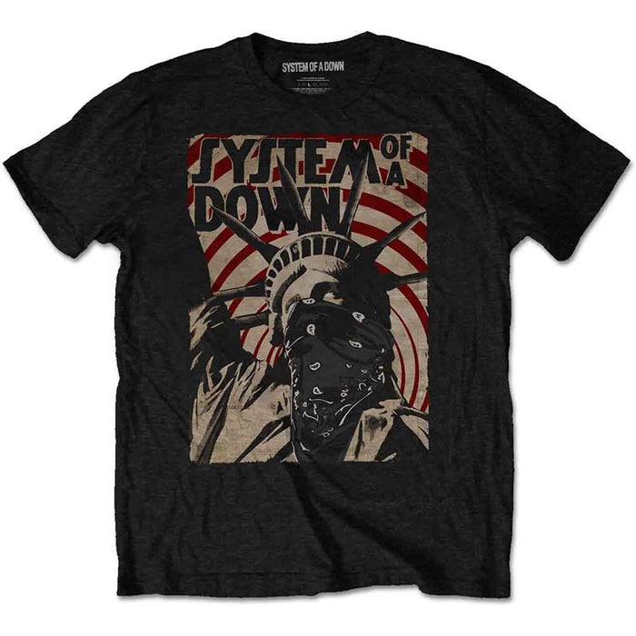 System Of A Down Liberty Black X-Large T-Shirt