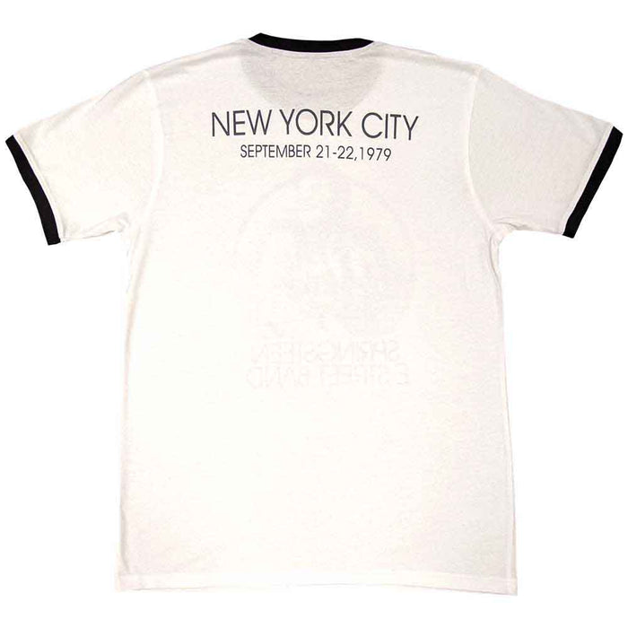 Bruce Springsteen NYC Ringer White X-Large Unisex T-Shirt