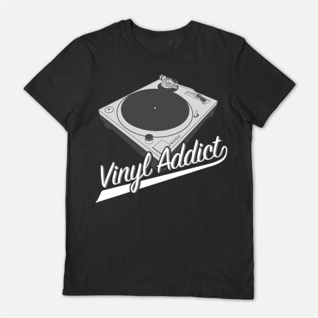 Vinyl Addict Black X-Large Unisex T-Shirt