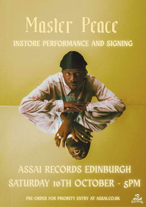 Master Peace if i don't love you, who will ? Instore Performance & Signing Edinburgh Priority Entry with Pre-Order (5pm Saturday 10th October 2026)
