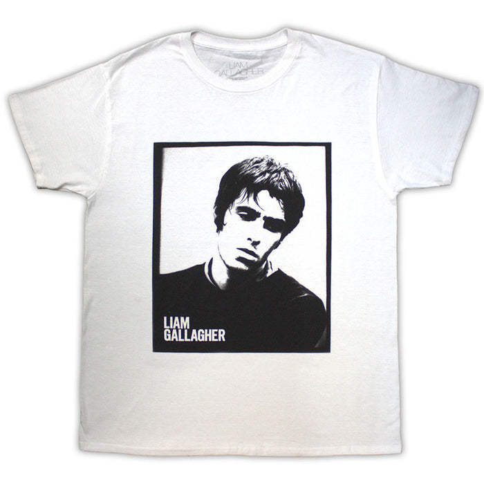Liam Gallagher Framed Photo White Small T-Shirt