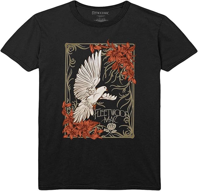 Fleetwood Mac Dove Black X-Large T-Shirt
