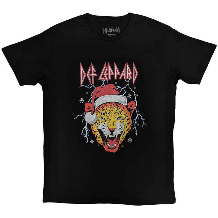 Def Leppard Holiday Leppard Black XX-Large T-Shirt
