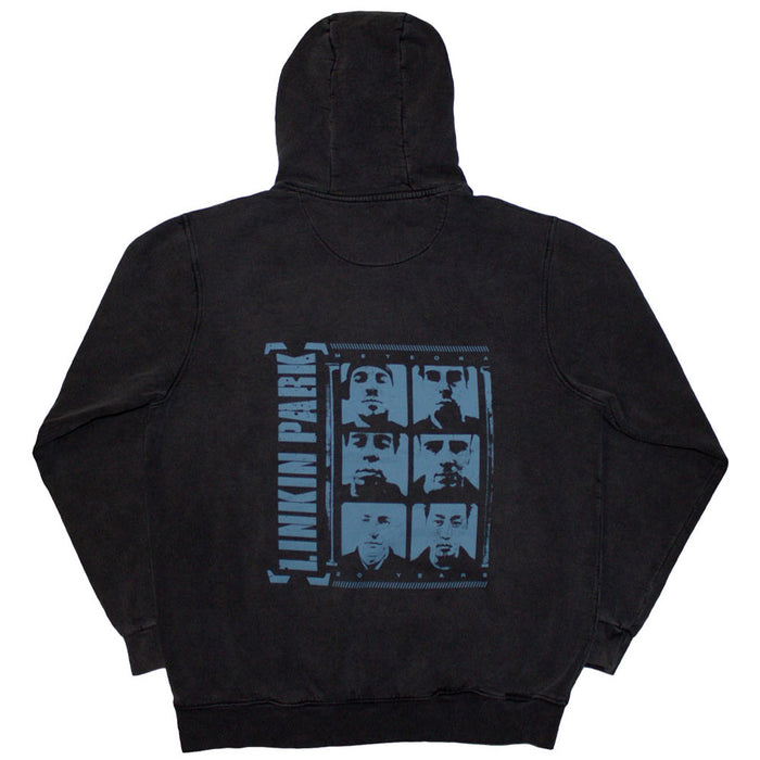 Linkin Park Meteora Portraits Stone Wash Charcoal Grey Medium Hoodie