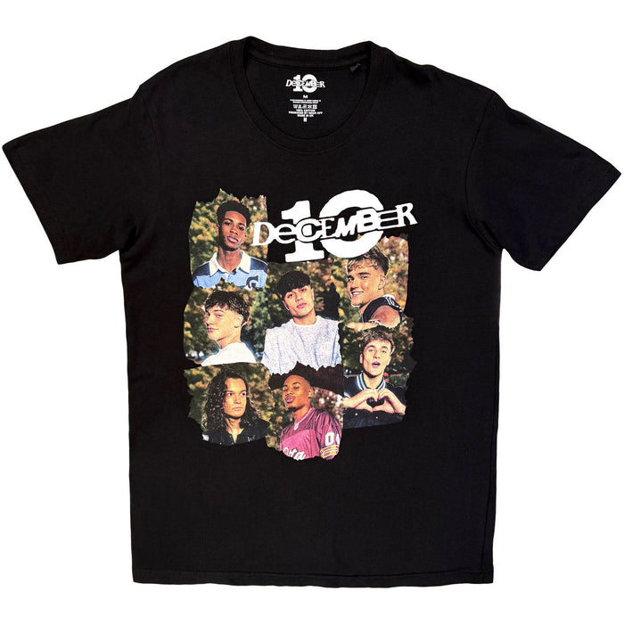 December 10 Ripped Frame Black Ladies Medium T-Shirt