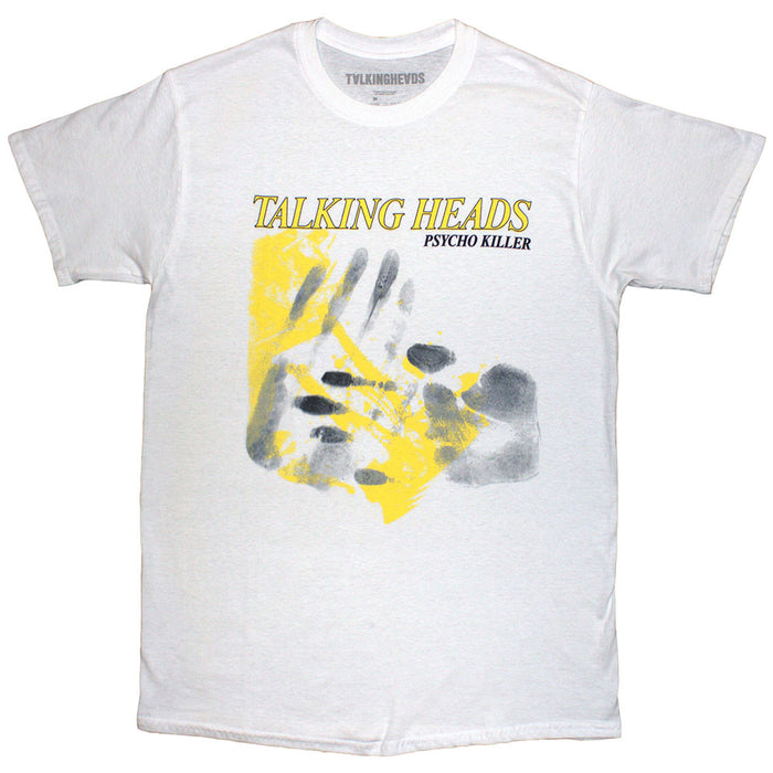 Talking Heads Psycho Killer Hands White Large T-Shirt