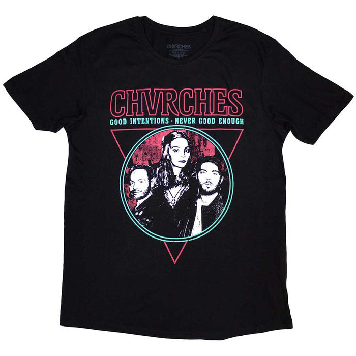 Chvrches Good Intentions Black Small Unisex T-Shirt