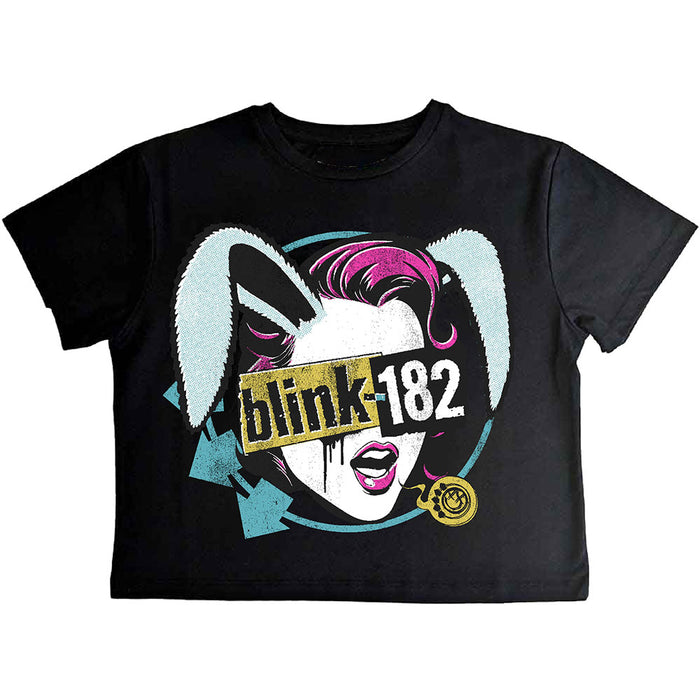 Blink-182 Blind Date Cropped Black Ladies X-Large T-Shirt
