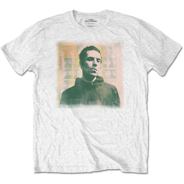 Liam Gallagher Monochrome White Small T-Shirt