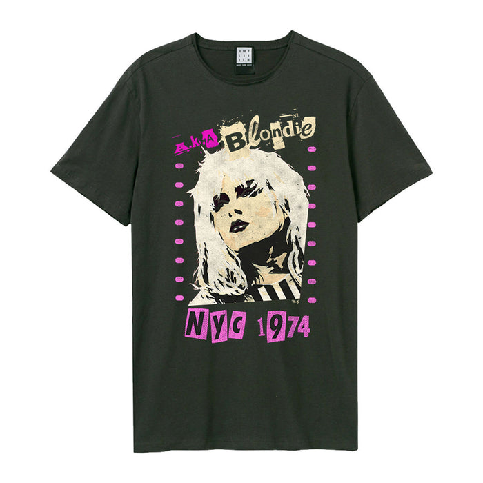 Blondie Aka Blondie Amplified Charcoal Small Unisex T-Shirt