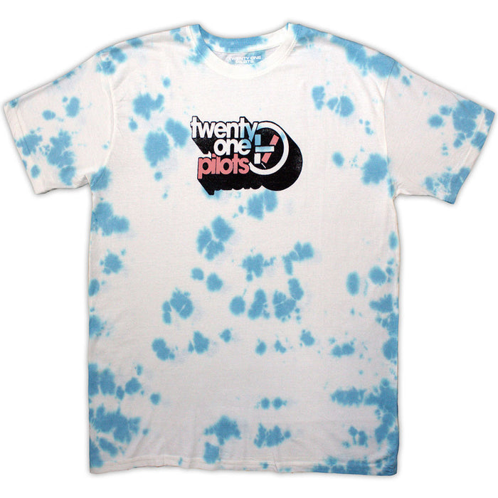 Twenty One Pilots Vintage Block Holiday Wash Light Blue & White XX-Large T-Shirt