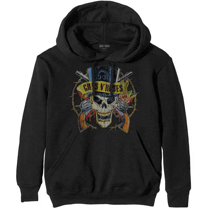 Guns N' Roses Top Hat Black Large Hoodie