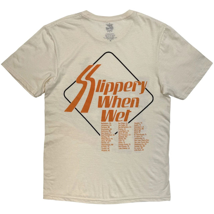 Bon Jovi Slippery When Wet Tour 86-87 Large T-Shirt