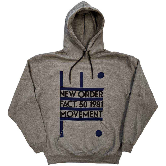 New Order Movement Grey Large Hoodie