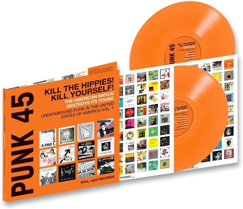 Soul Jazz Records Presents Punk 45: Kill The Hippies! Kill Yourself! - The American Nation Destroys Its Young: Underground Punk In The United States Of America, 1973-1980 Vinyl LP Orange Colour RSD 2024