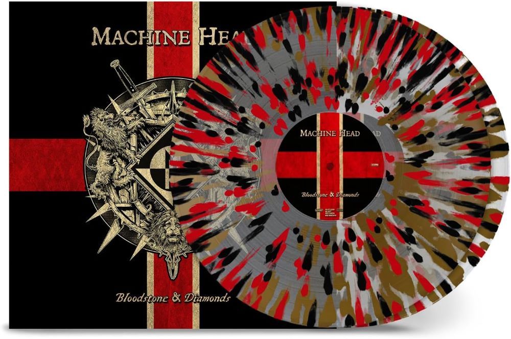 Machine Head Bloodstone & Diamonds 10th Anniversary Vinyl LP Clear, Black, Red & Gold Splatter Colour 2024