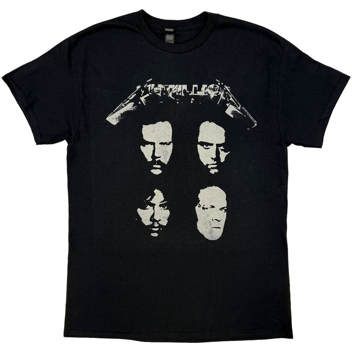 Metallica 4 Faces Black X-Large T-Shirt