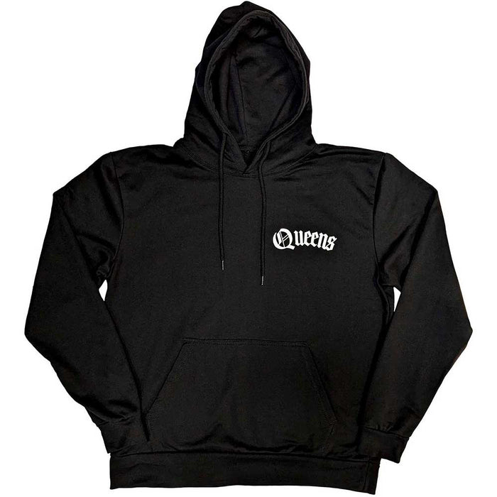 Queens Of The Stone Age Floral Chains Black Small Hoodie