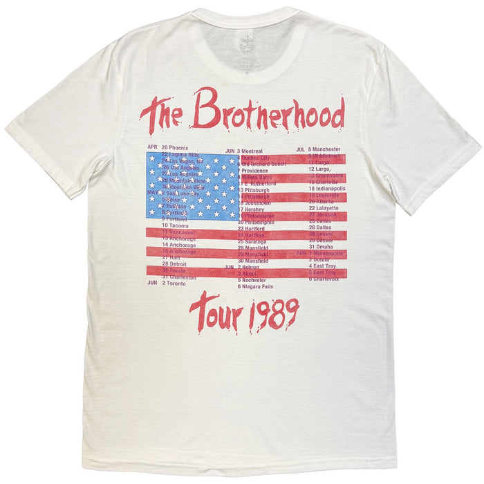 Bon Jovi The Brotherhood White Medium T-Shirt
