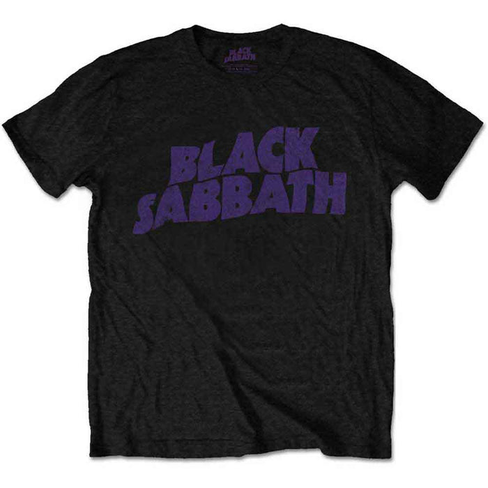 Black Sabbath Wavy Logo Vintage Black XXX-Large T-Shirt