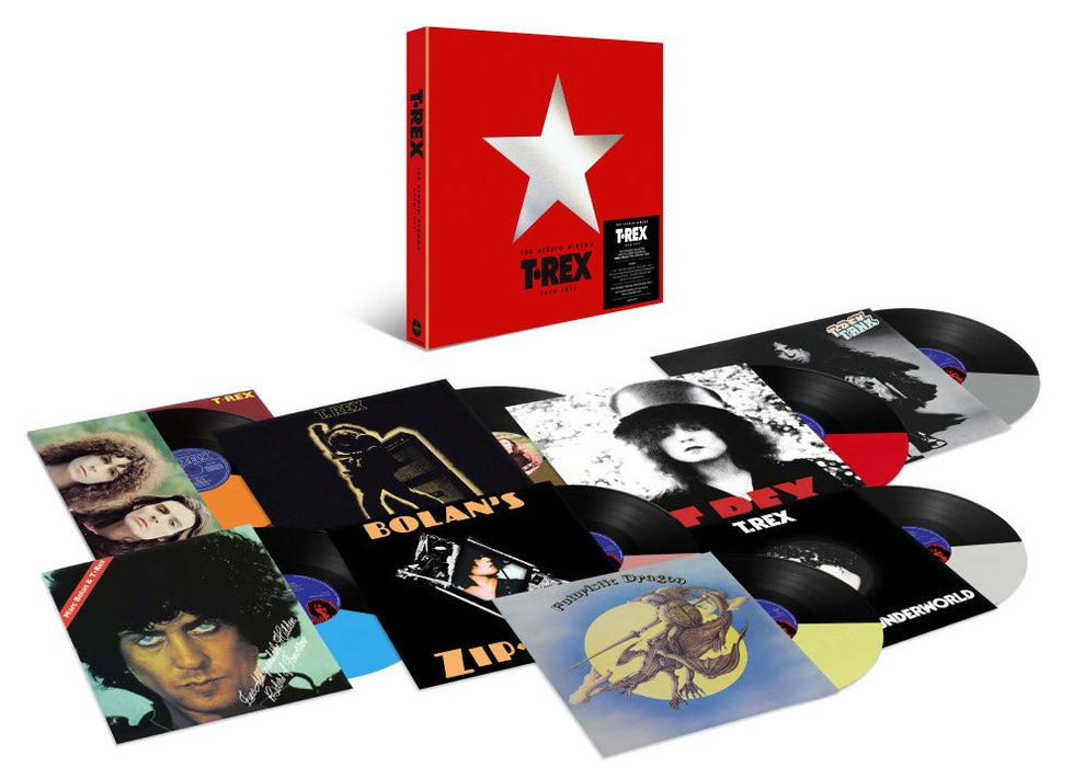 T.Rex The Studio Albums 1970-1977 Vinyl LP Box Set Due Out 12/12/25