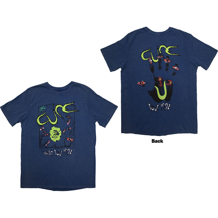 The Cure Wish Tour '92 Stone Wash Denim Blue Small T-Shirt