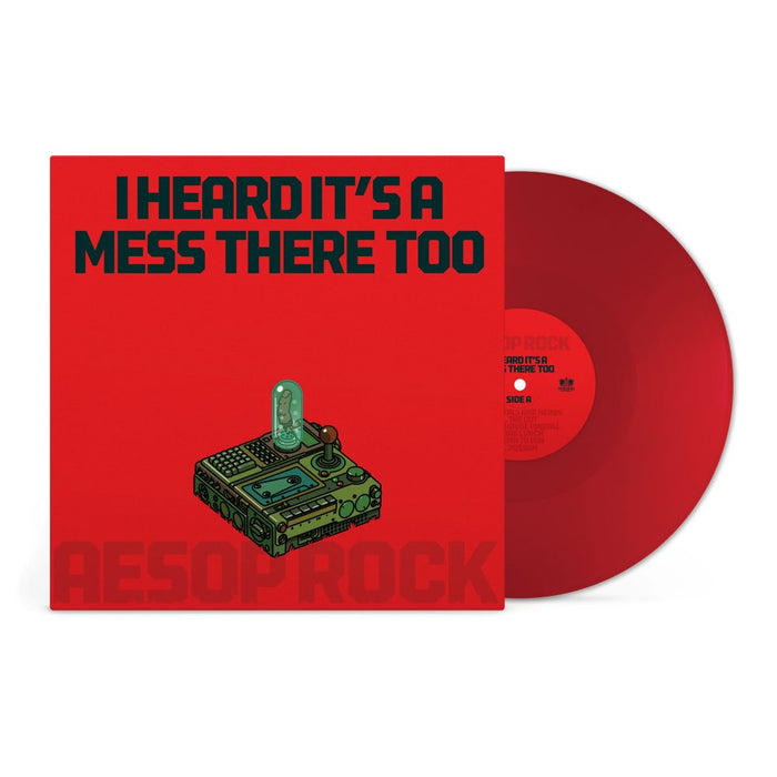 Aesop Rock I Heard Its A Mess There Too Vinyl LP Apple Red Opaque Colour Due Out 12/12/25