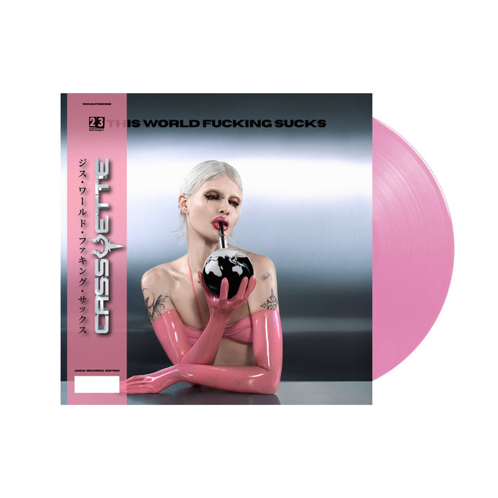 Cassyette This World Fucking Sucks Vinyl LP Signed Assai Obi Edition Pink Colour 2024