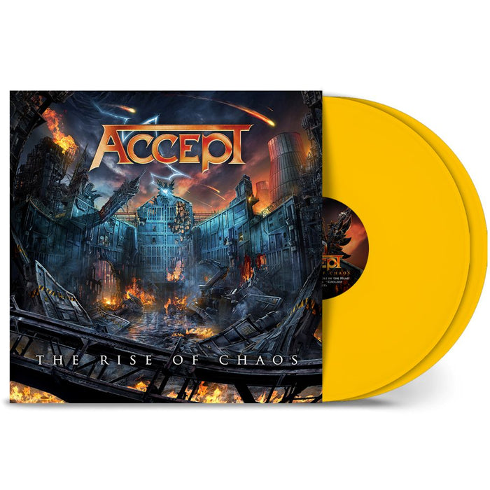 Accept The Rise Of Chaos Vinyl LP Yellow Colour 2025