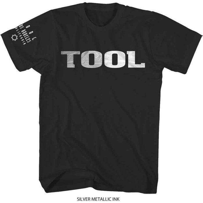 Tool Metallic Silver Logo Black X-Large Unisex T-Shirt