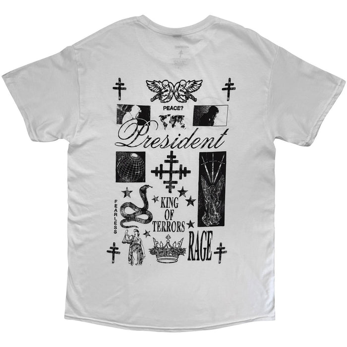 President King Of Terrors White X-Large T-Shirt
