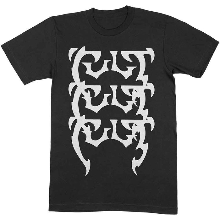 The Cult Repeating Logo Black XX-Large Unisex T-Shirt