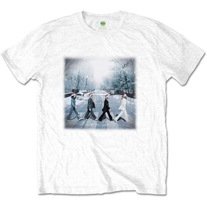 The Beatles Abbey Road Christmas White Small T-Shirt