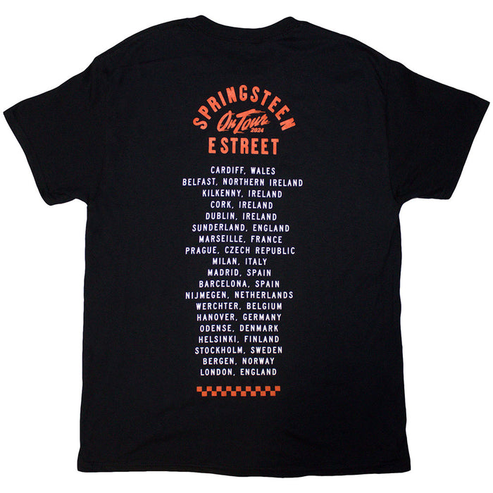 Bruce Springsteen Tour '24 Wheel Black Large T-Shirt