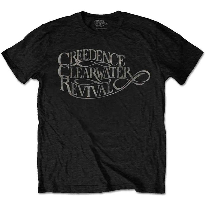Creedence Clearwater Revival Vintage Logo Black Small T-Shirt