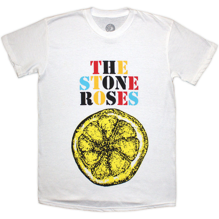 The Stone Roses Lemon Multicolour White Large T-Shirt