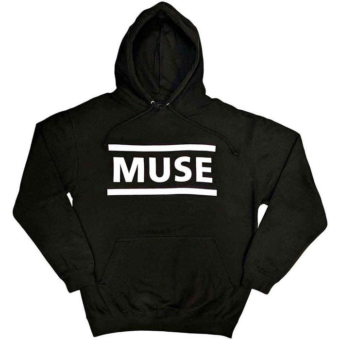 Muse White Logo Black X-Large Hoodie