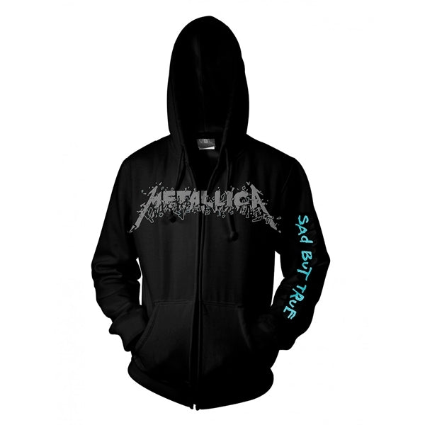 Metallica Sad But True Black X-Large Zipped Hoodie