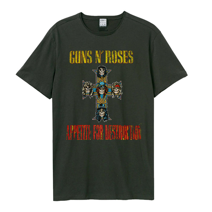 Guns N Roses Appetite For Destruction Amplified Medium Vintage Charcoal Unisex T Shirt