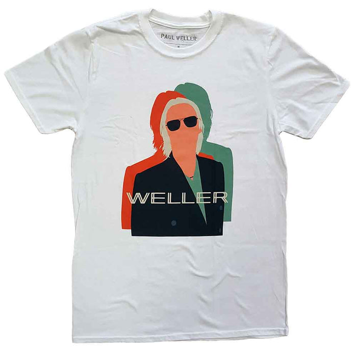 Paul Weller Illustration Offset White X-Large T-Shirt