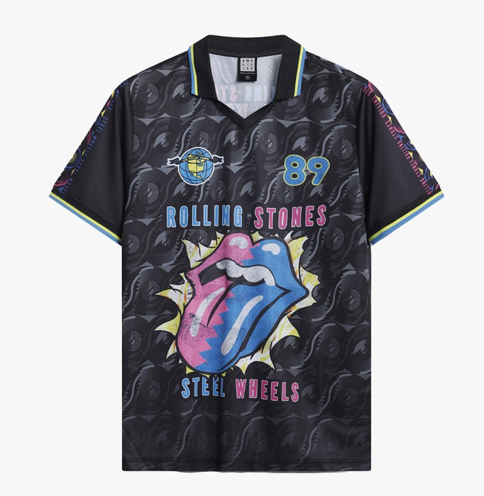 Rolling Stones Steels Wheel Football Jersey Small T-Shirt