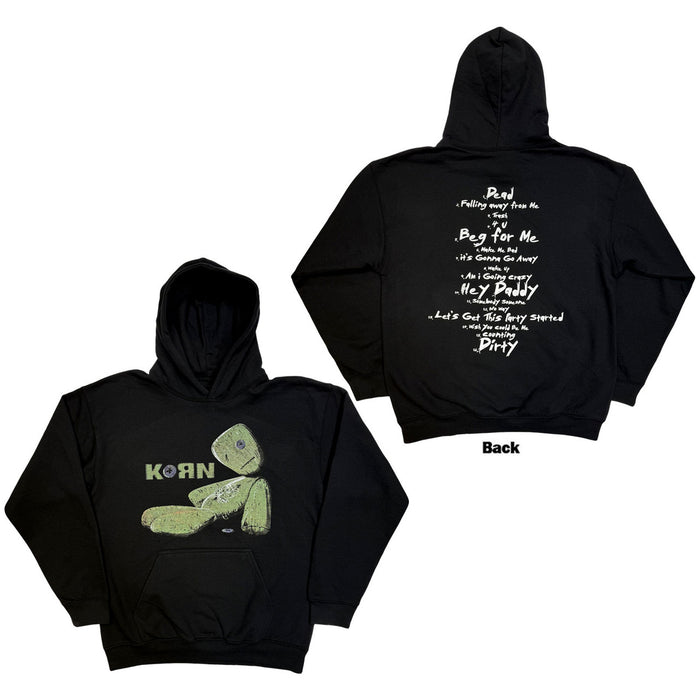 Korn Issues Tracklist Black Medium Hoodie