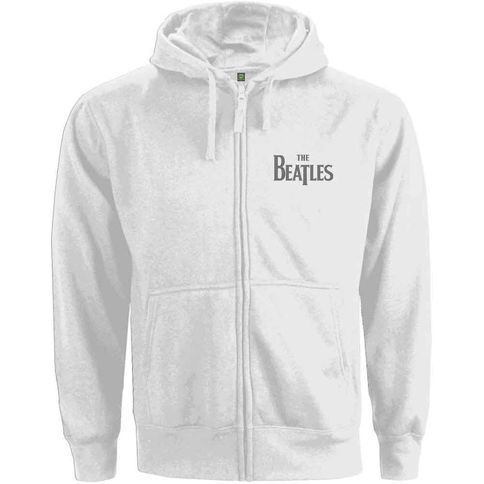 The Beatles White Ladies Medium Zipped Hoodie