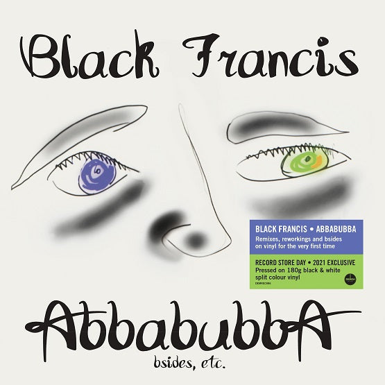 Black Francis ABBABUBBA Vinyl LP Black & White Split Colour RSD 2021