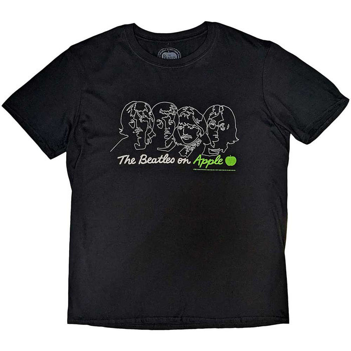 The Beatles On Apple Black X-Large T-Shirt
