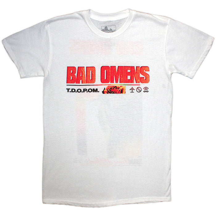 Bad Omens Flower White Medium T-Shirt