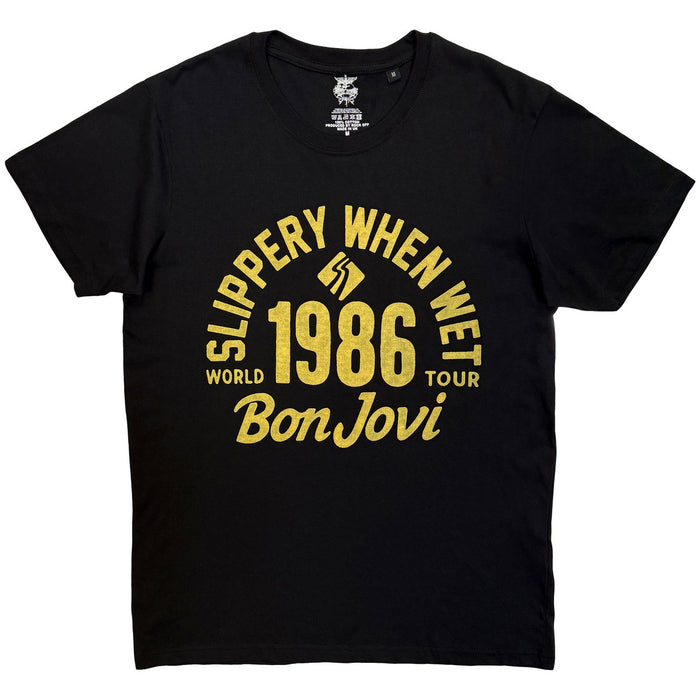 Bon Jovi 1986 World Tour Black Small T-Shirt