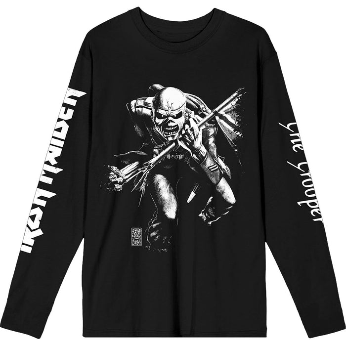 Iron Maiden 50 Trooper Isolated Black Medium T-Shirt